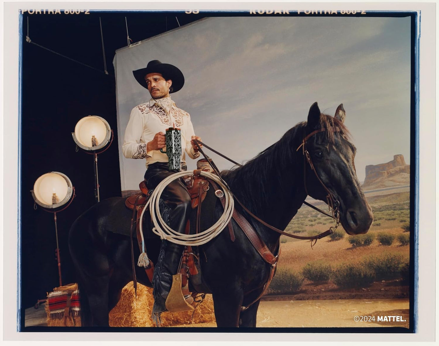 Stanley x Barbie™ 40 Oz Quencher - Retro '80s Western Ken Design for Hydration On-the-Go