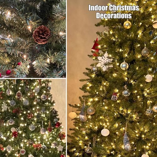 HISHINY Christmas Lights - 100 Count Clear String Lights for Indoor/Outdoor Decor | UL Certified, 21 Feet