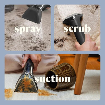 BISSELL Little Green Mini Portable Carpet Cleaner - HydroRinse Tool & Tough Stain Tool | Limited Edition Lake Color