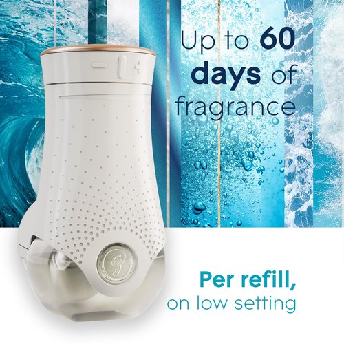 Glade PlugIns Refills Air Freshener, Scented and Essential Oils for Home and Bathroom, Aqua Waves, 6.7 Fl Oz, 10 Count (Pack of 2)