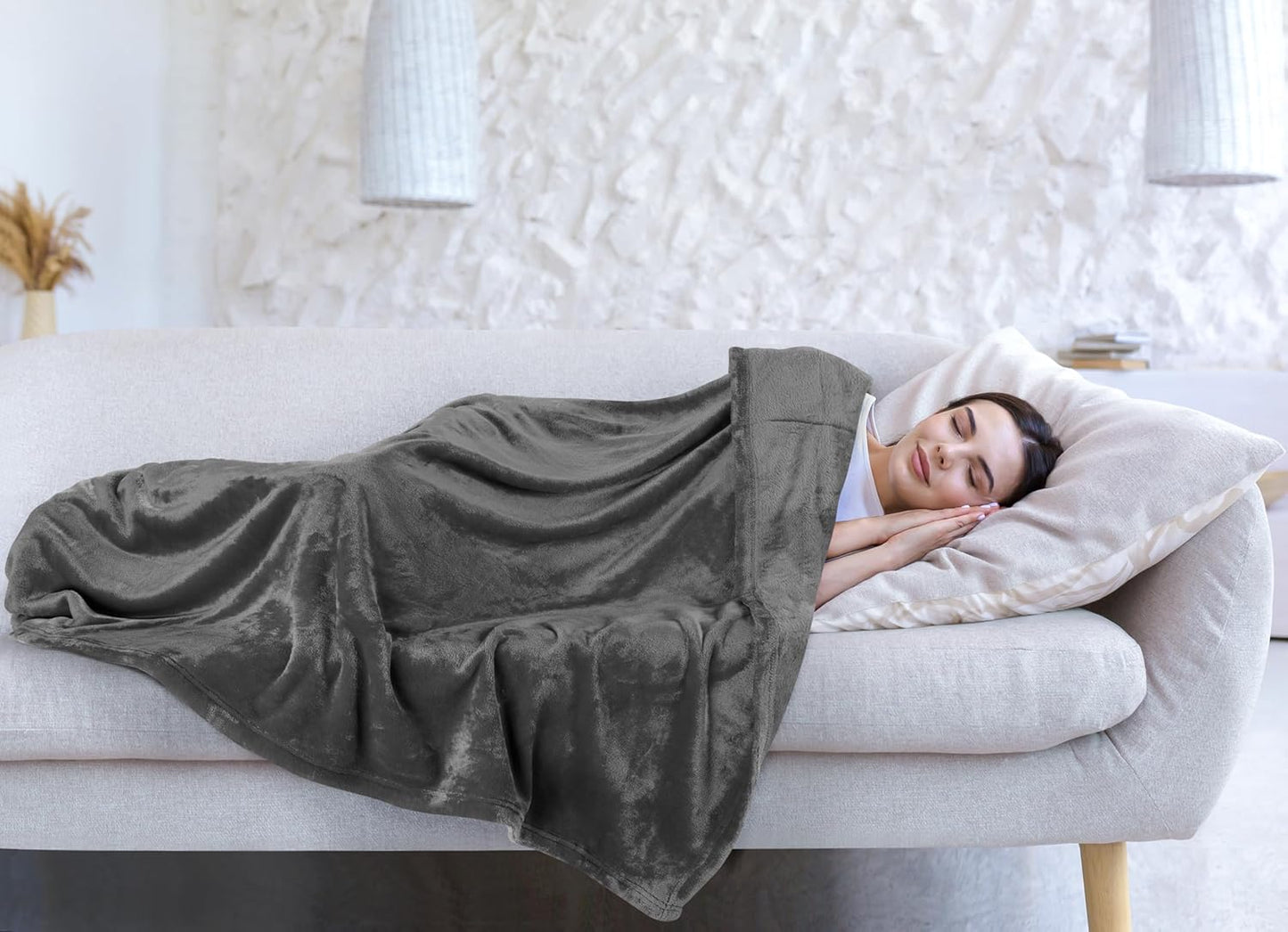 Utopia Bedding Fleece Blanket - Ultra Soft & Warm Full Size Grey (90x84 Inches) | Cozy All-Season Home Decor Gift