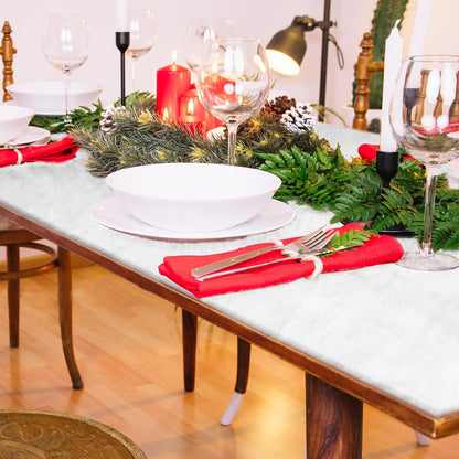 Snow Blanket - 3x8 FT Thick Artificial Christmas Snow Blanket for Holiday Displays & Decorations