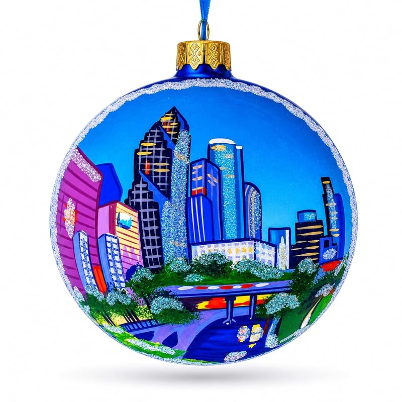 4 Inch Glass Ball Christmas Ornament – Hand-Painted Ukrainian Artisan Decoration