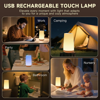 Yonito Night Light for Baby Nursery, 13 Colors Changing Touch Dimmable Night Lamp with Timer, Rechargeable Kids Night Light Portable for Bedtime Routine Baby Breastfeeding