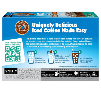 Original Donut Shop | Iced Duos Cookies & Caramel Coffee K-Cup Pods - 72 Count