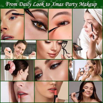Skiennix Makeup Advent Calendar 2025 - 24-Day Christmas Beauty Countdown Set for Women & Teens