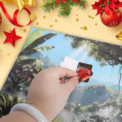 2025 Mini 3D Printed Animals Advent Calendar - 24 Articulated Figurines | Perfect Birthday & Party Gifts