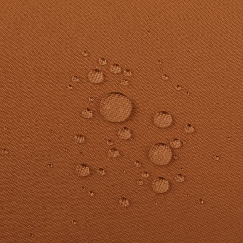 ALYVIA SPRING Waterproof Fabric Shower Curtain Liner - Soft & Light-Weight Cloth Shower Liner, 3 Bottom Magnets, Hotel Quality & Machine Washable - Standard Size 72x72, Cream and Orange