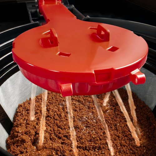 BLACK+DECKER CaféCraft 12-Cup Programmable Coffee Maker - Stainless Steel Drip Design with Vortex Showerhead & Strength Selector