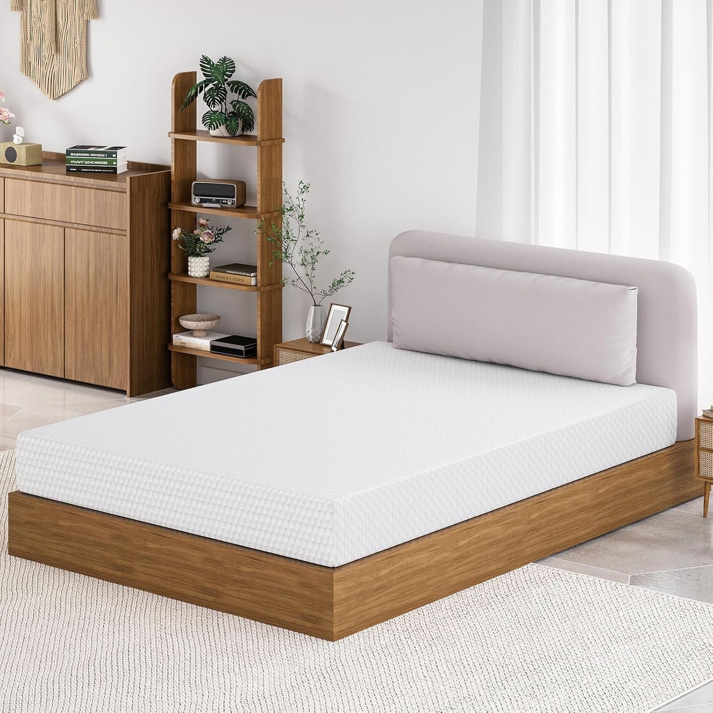 TFD Twin Mattress - 8 Inch Gel Memory Foam for Comfortable Sleep | Medium Firm & CertiPUR-US Certified