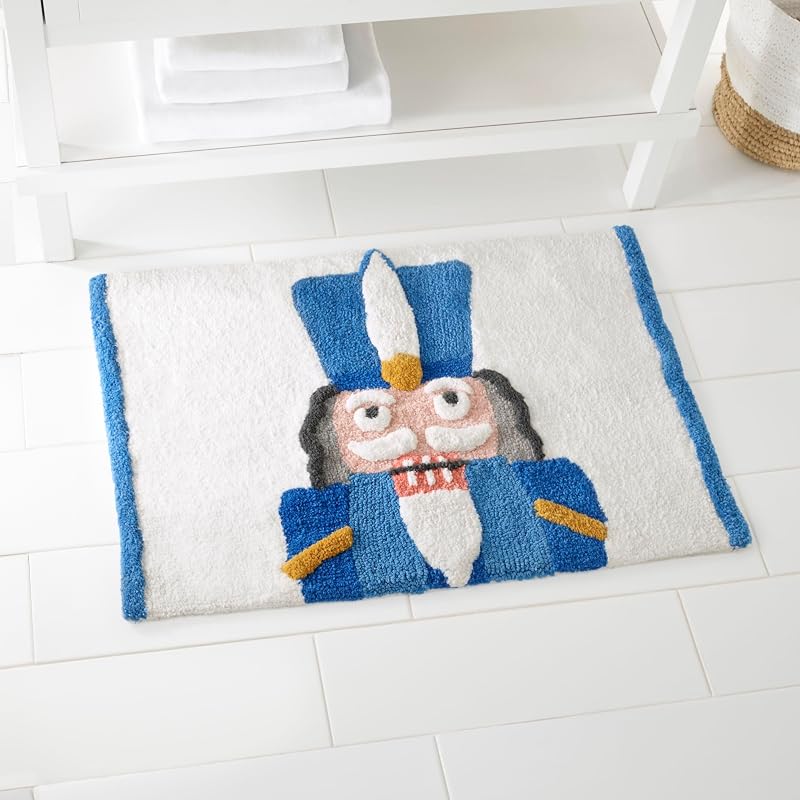 Nutcracker Bath Rug 1'8" x 2'6" Rectangular - 20x30 Cotton, Avanti Christmas