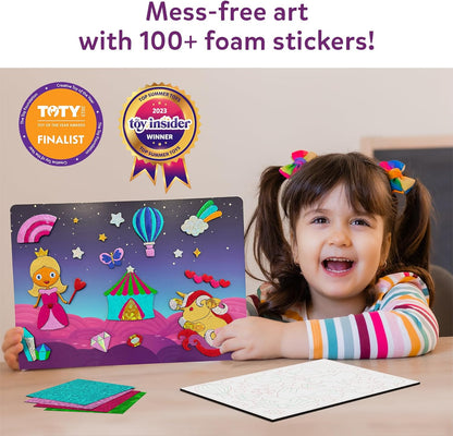 Skillmatics Foil Fun - No Mess Unicorns & Princesses Art Kit | Creative DIY Activity for Kids Ages 4-9