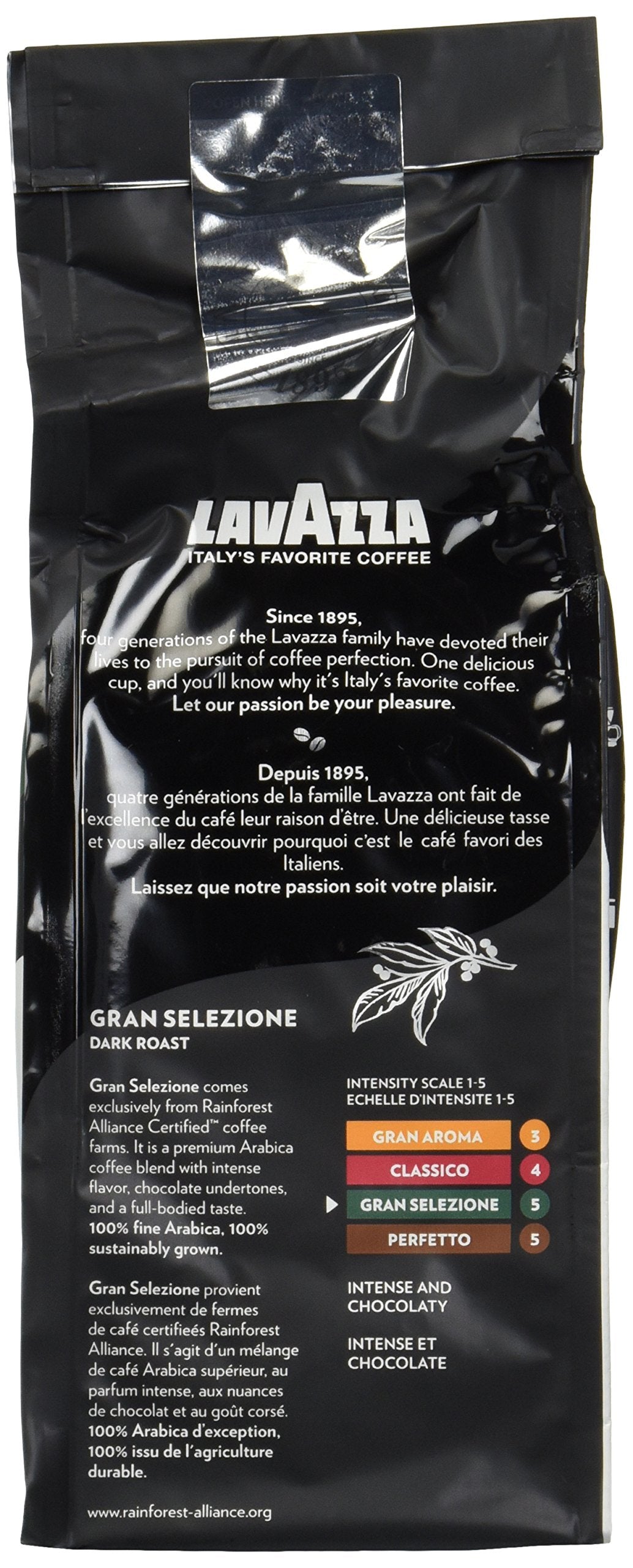 Lavazza Gran Selezione Dark Roast Ground Coffee 12oz - Pack of 2