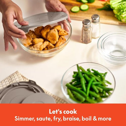 Bella 21-Piece Kitchen Set - EverGood™ Ceramic Nonstick Coating, Dishwasher & Oven Safe, Black