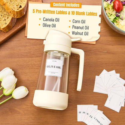 PARACITY Olive Oil Dispenser Bottle - 2-in-1 Sprayer & Dispenser, 500ML | Ideal for Cooking & BBQ