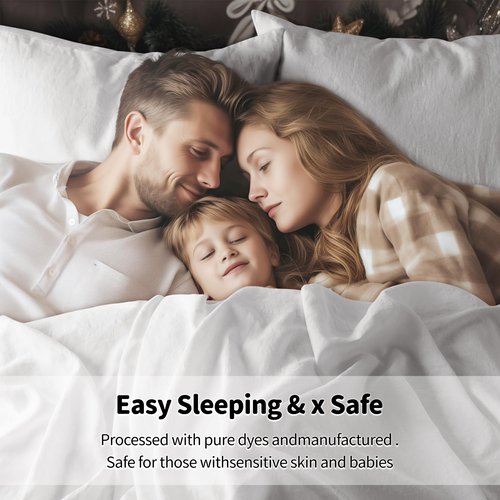 LBRO2M 100% Pure Linen Sheet Set Deep Pocket Up to 16" Bed Sheets Sets, Natural Flax Beddings Soft, Breathable, Comfortable for All Seasons 4 Pcs Sheet Set King Size, White