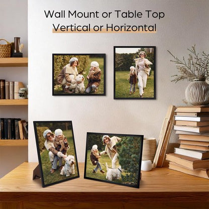 Giftgarden 11x14 Picture Frame Black, 11 by 14 Thin Photo Frame for Wall Tabletop Display, Single