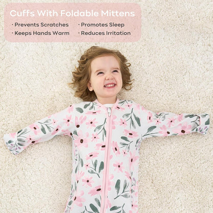 Yoofoss Baby Sleep Sack - 100% Cotton Long Sleeve Wearable Blanket for Infants 6-12 Months | 2-Way Zipper, 0.5 Tog