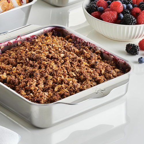 Hestan Provisions OvenBond - Premium 8" x 8" Stainless Steel Square Baking Pan for Perfect Results
