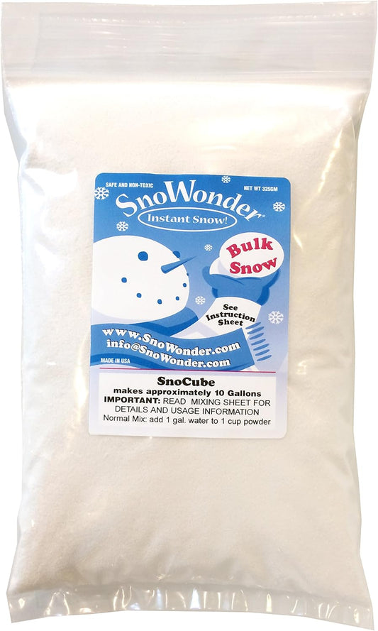 SnoWonder Instant Snow | Create 36 Gallons of Realistic Artificial Snow for Fun & Cloud Slime