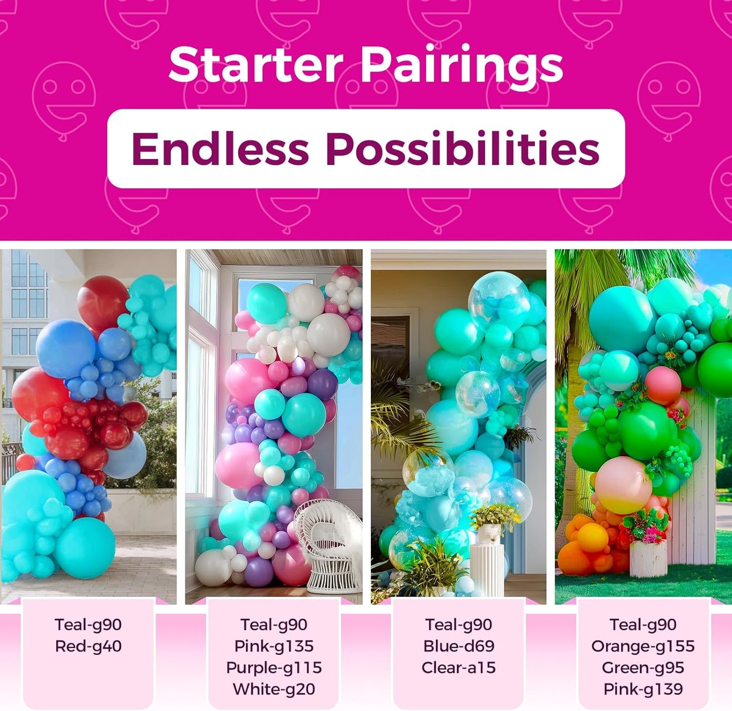 Bezente Teal Balloons 18 Inch - 30 Pack Thick Turquoise Latex Balloons for Weddings & Parties