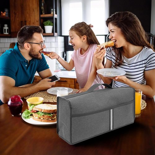 Bella Toaster Cover - Waterproof & Heatproof Protective Case for 2-Slice Slim Toaster | Dark Grey