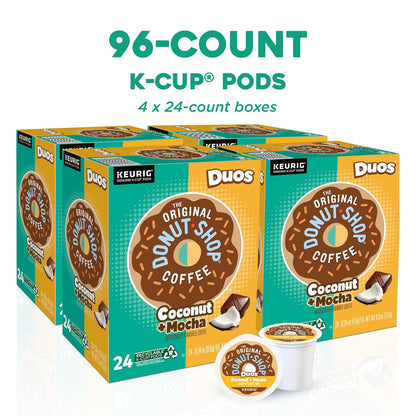 Original Donut Shop - Coconut & Mocha K-Cup Pods | Medium Roast Coffee, 96 Count