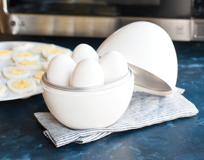 Nordic Ware Microwave Egg Boiler - Perfectly Cooked Eggs in Minutes | Compact Design for Easy Use