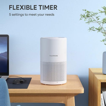 FULMINARE H13 True HEPA Air Purifier - Quiet, Portable Air Cleaner with Night Light for Home & Office