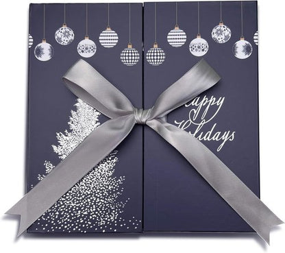 Five Day Jewelry Advent Calendar - Gold Plated Hoop Earrings, Sapphire Studs & Silver Bracelet Set