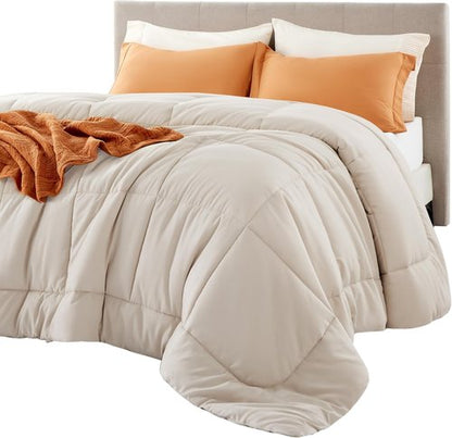 Bedsure Comforter Duvet Insert - Quilted Twin Size All-Season Down Alternative Bedding, 88 x 68 Inches