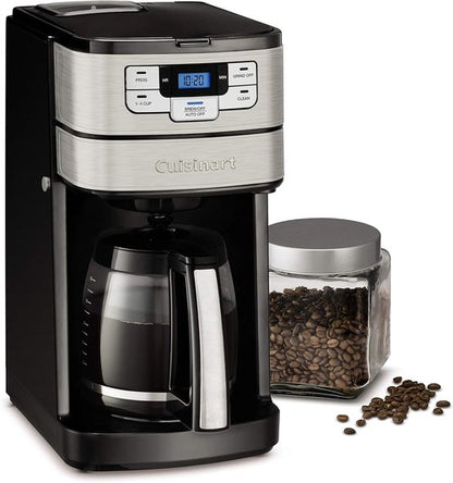 Cuisinart 12-Cup Coffee Maker - Automatic Grind & Brew with Programmable Features | Black/Stainless Steel