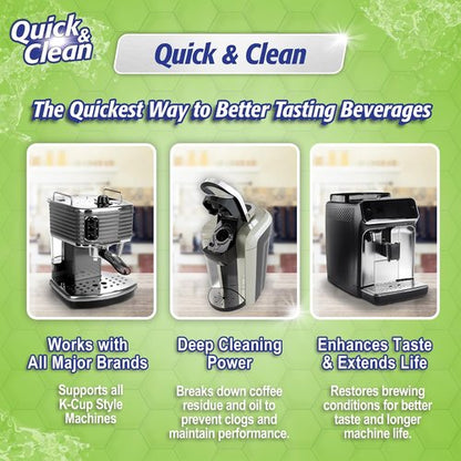 Keurig Cleaning Pods - 6-Pack K Cup Cleaner for 2.0 Coffee Machines | Non-Toxic & Eco-Friendly Stain Remover