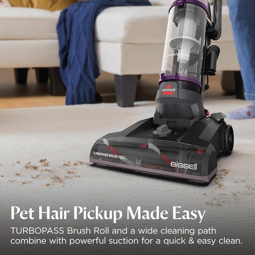 Bissell CleanView Upright Vacuum - Powerful Suction with Pet Hair Brush Roll & Tools | Large Dirt Container 4438