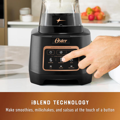 Oster Extreme Mix Blender - 1500-Watt High-Speed Countertop Blender with 64oz Jar | Ideal for Smoothies & Milkshakes