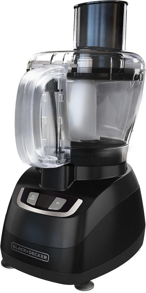BLACK+DECKER 8-Cup Food Processor - Versatile Kitchen Appliance in Sleek Black Finish