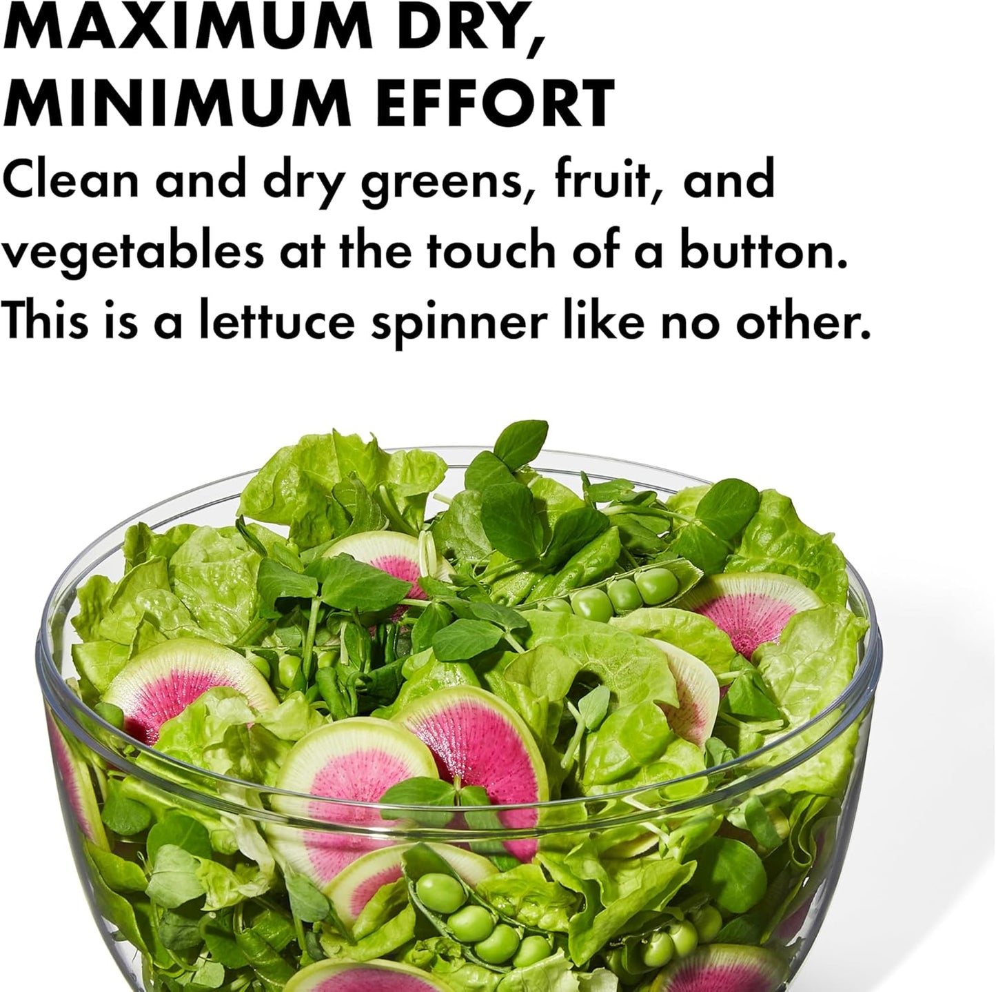 OXO Good Grips Salad Spinner - 6.22 Quart Lettuce & Fruit Washer with Strainer | Pack of 4
