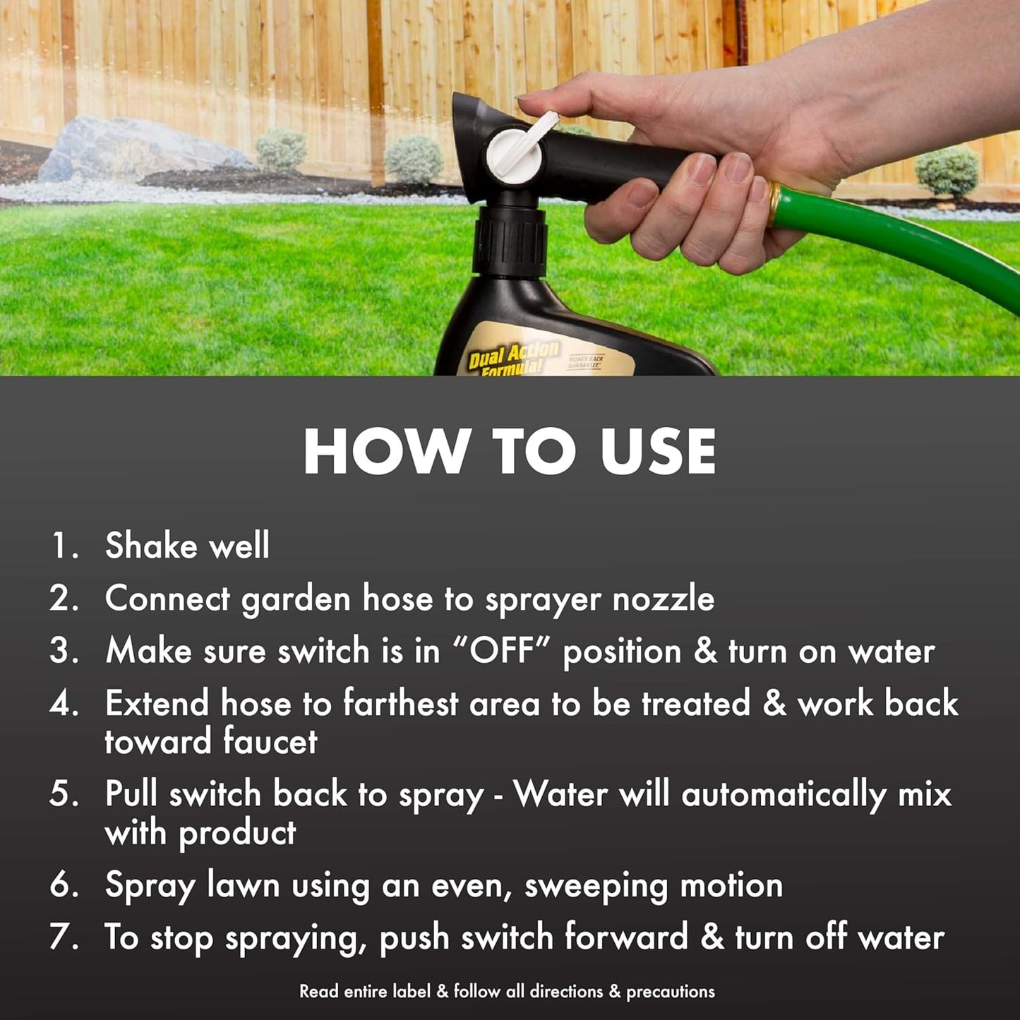 Spectracide Immunox Fungus Plus Insect Control - Dual Action Hose-End Concentrate, 32 Oz, 6 Pack