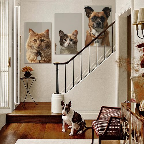Custom Triptych Canvas Prints - Personalized Wall Art with Your Photos | Unframed 24x36 Set of 3