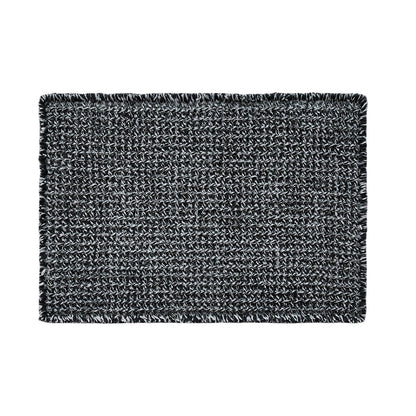 TYUU Black and White Bathroom Rugs, Waffle Bath Mat Non Slip Washable Super Absorbent Quick Dry Boho Farmhouse Bathroom Decor, 30"x20" Black and White