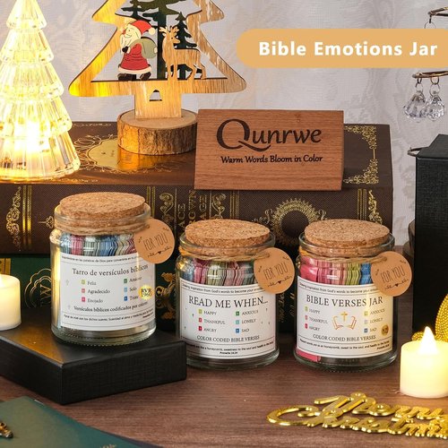 Bible Verse Jar | Inspirational Scripture Prayer Cards - Perfect Christian Gifts for Women, Teens & Men