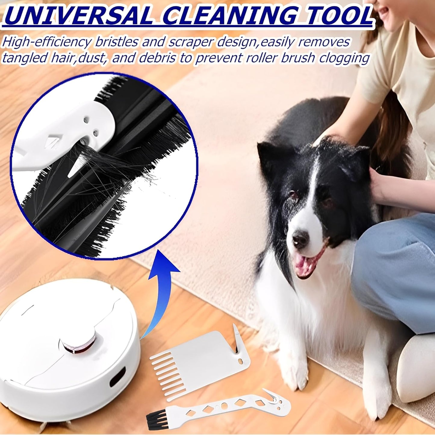 Skiennix Universal Robot Vacuum Brush Kit - Handheld Cleaning Tool for j7, i7, s9, i4, i3, 694 Series
