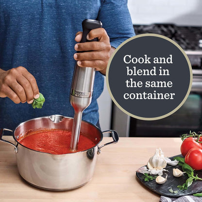Vitamix Immersion Blender - 5-Speed Professional Hand Blender with Whisk Attachment & Storage Case | Stainless Steel/Black