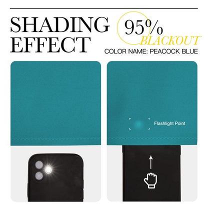 NICETOWN Room Darkening Curtains 120 inch Length 2 Panels, Peacock Teal, 2 Pieces, W55, Thermal Insulated Grommet Blackout Curtains for Modern Casual Elegant Bedroom Kids Room Theme Decoration