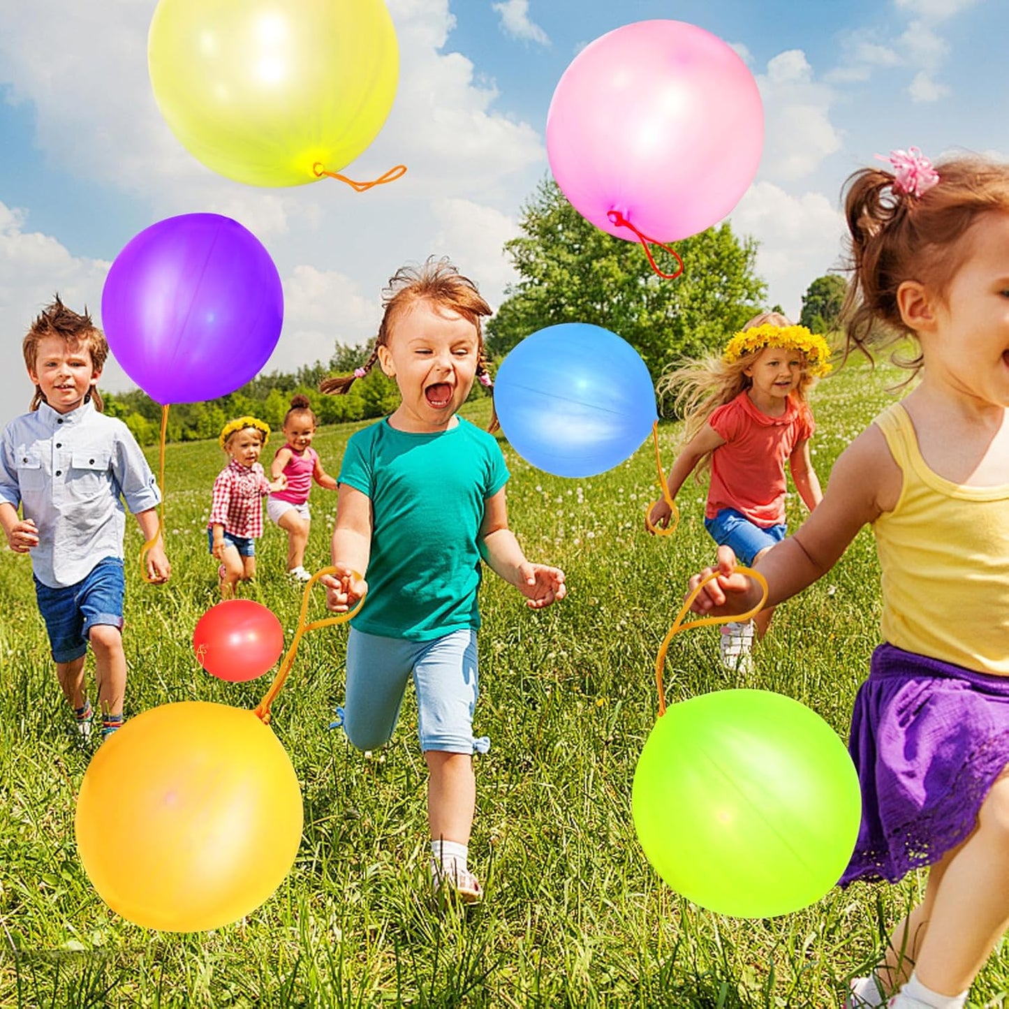 Voircoloria 30Pcs Heavy-Duty Punch Balloons - Fun Party Favors for Kids' Birthdays & Weddings
