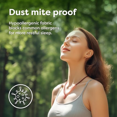 HOSPITOLOGY PRODUCTS Mattress Encasement - Hypoallergenic Bed Bug & Dust Mite Protection - Full Size 54" W x 75" L