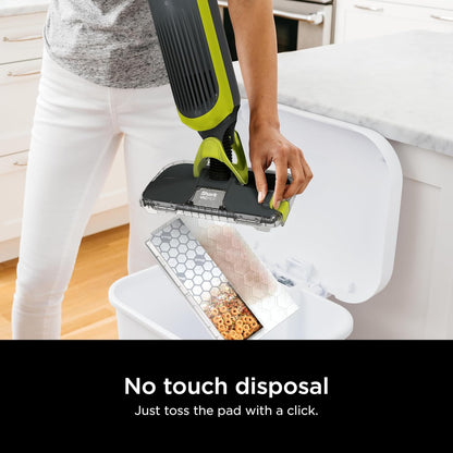 Shark VACMOP Cordless Hard Floor Vacuum Mop - Includes 2 Disposable Pads & 12oz Solution | Charcoal Gray