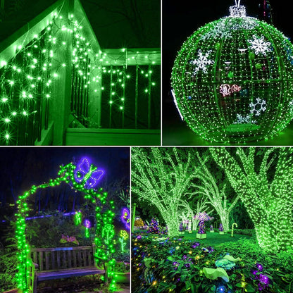 Minetom St. Patrick's Day Mini String Lights - 100 Count 27 Feet Waterproof Green Fairy Lights for Indoor/Outdoor Decor