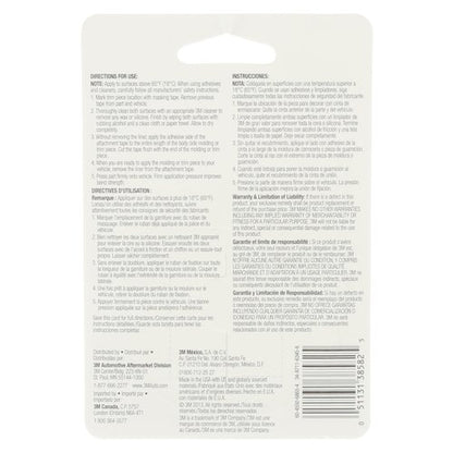 3M Auto Exterior Attachment Tape, 38582, 1/4 in x 5 ft