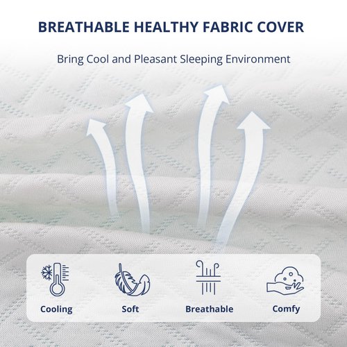 3 Inch Gel Memory Foam Mattress Topper Twin Size, Cooling Bed Topper for Pressure Relief with Removable Breathable Soft Cover, CertiPUR-US Certified